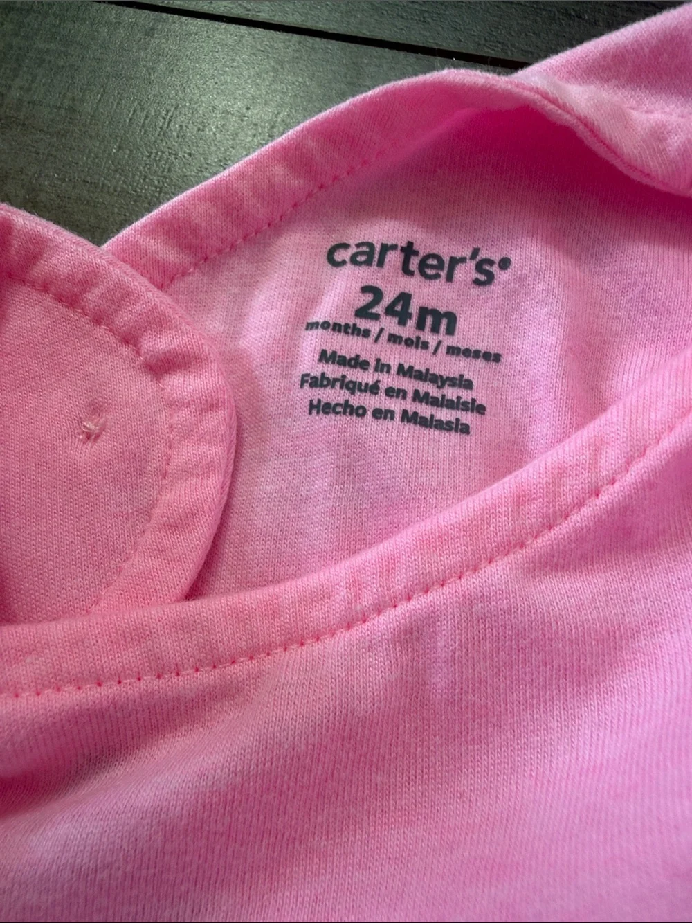 Carter's Pink & Yellow Daisy-Trim Tank Tops